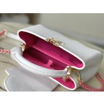 𝐋𝐎𝐔𝐈𝐒𝐕𝐔𝐈𝐓𝐓𝐎𝐍 M22121 White Wave Bottom Capshell Medium Handbag